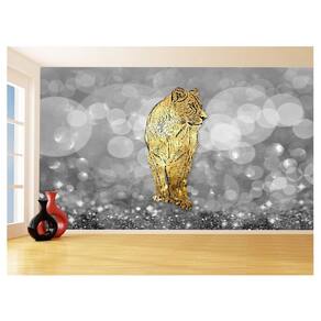 Papel De Parede Animais Pop Art Leoa Colorido 3,5M Pxa470