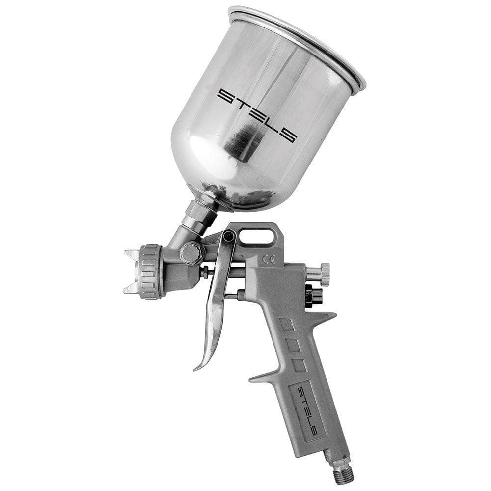 Pistola Pintura Gravitacional com Tanque Alto 1000ml - STELS