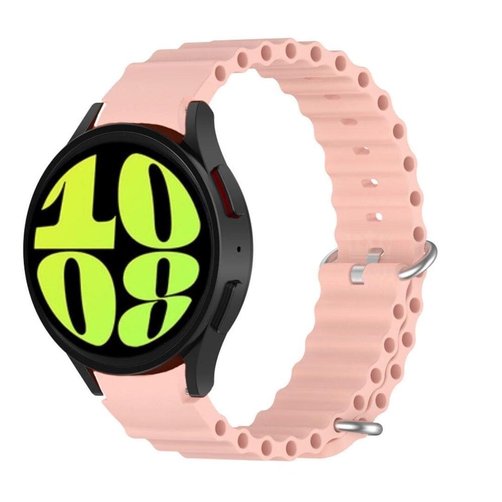Pulseira Com Encaixe Curvo Ondulada Para Galaxy Watch6 44Mm