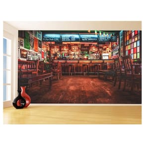 Papel De Parede 3D Alimentos Bar Adega Bebidas 3,5M Al543