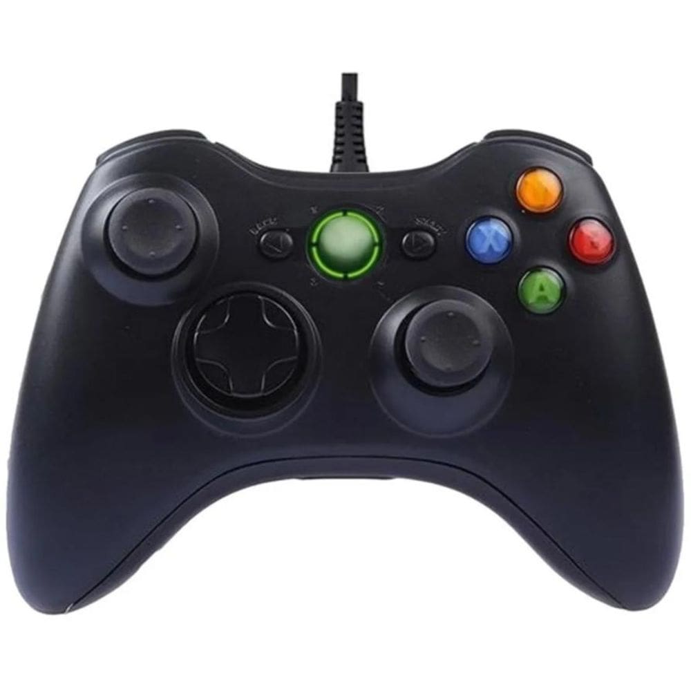 Controle Com Fio Aplicável Xbox 360 Game Joystick Pc 2 Em 1