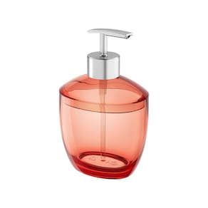 Porta Sabonete Líquido Coza Spoom 300ml Coral Sunny