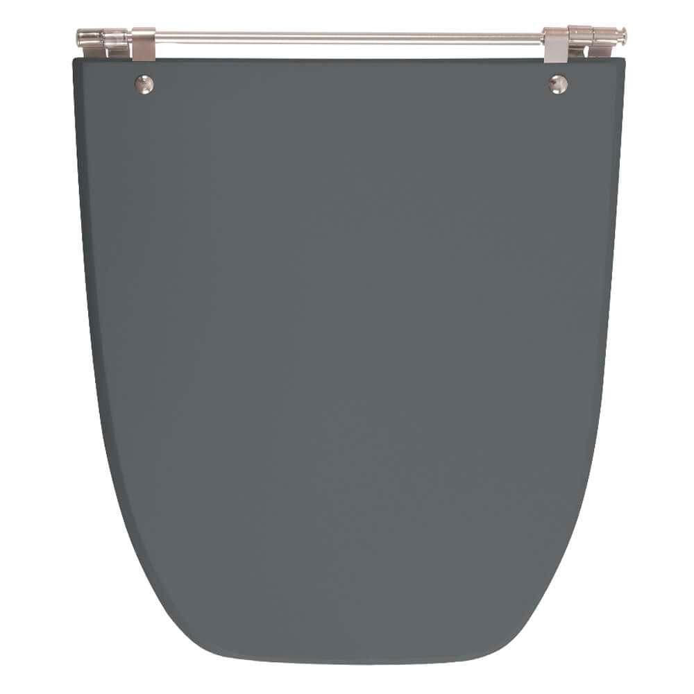 Assento Sanitário Scala Cinza Quartzo (Cinza Escuro) para vaso Ideal Standard