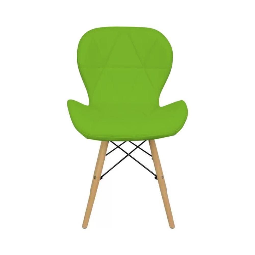 Cadeira Prizi Eames Acolchoada E45  Verde