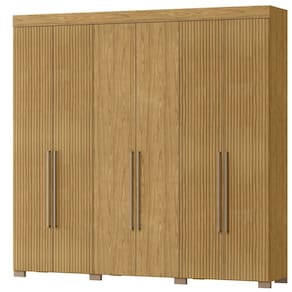Guarda Roupa 6 portas 2 gavetas 230cm Marrocos RipadoMegasul