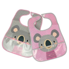 Babador com bolso coletor coala - 2 unidades - clingo