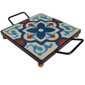 Descanso De Panela Apoio De Mesa Ladrilho Hidráulico P- Travessa Ladrilho A2