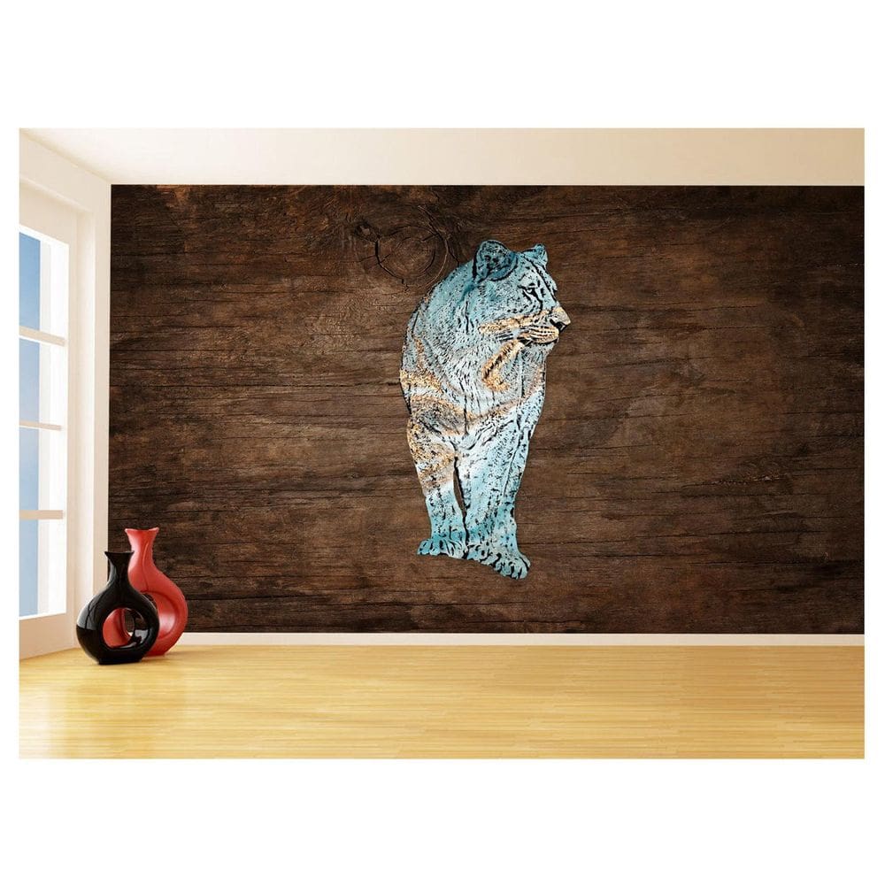 Papel De Parede Animais Pop Art Leoa Colorido 3,5M Pxa465