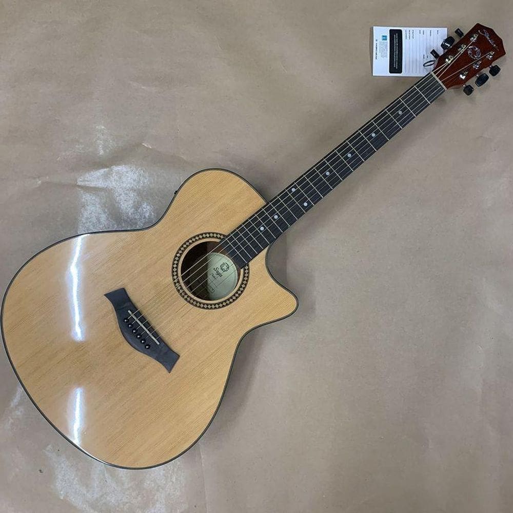 Violao Shelter Sag500 Eletro Acustico Saga Natural Show Room