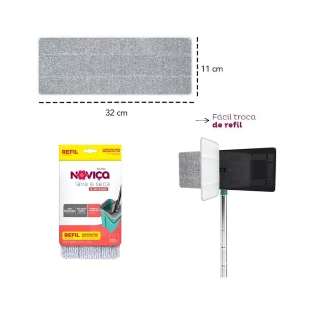 Refil Mop Lava E Seca Noviça Bettanin