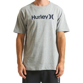 Camiseta Hurley O&O Solid WT24 Masculina Mescla Cinza