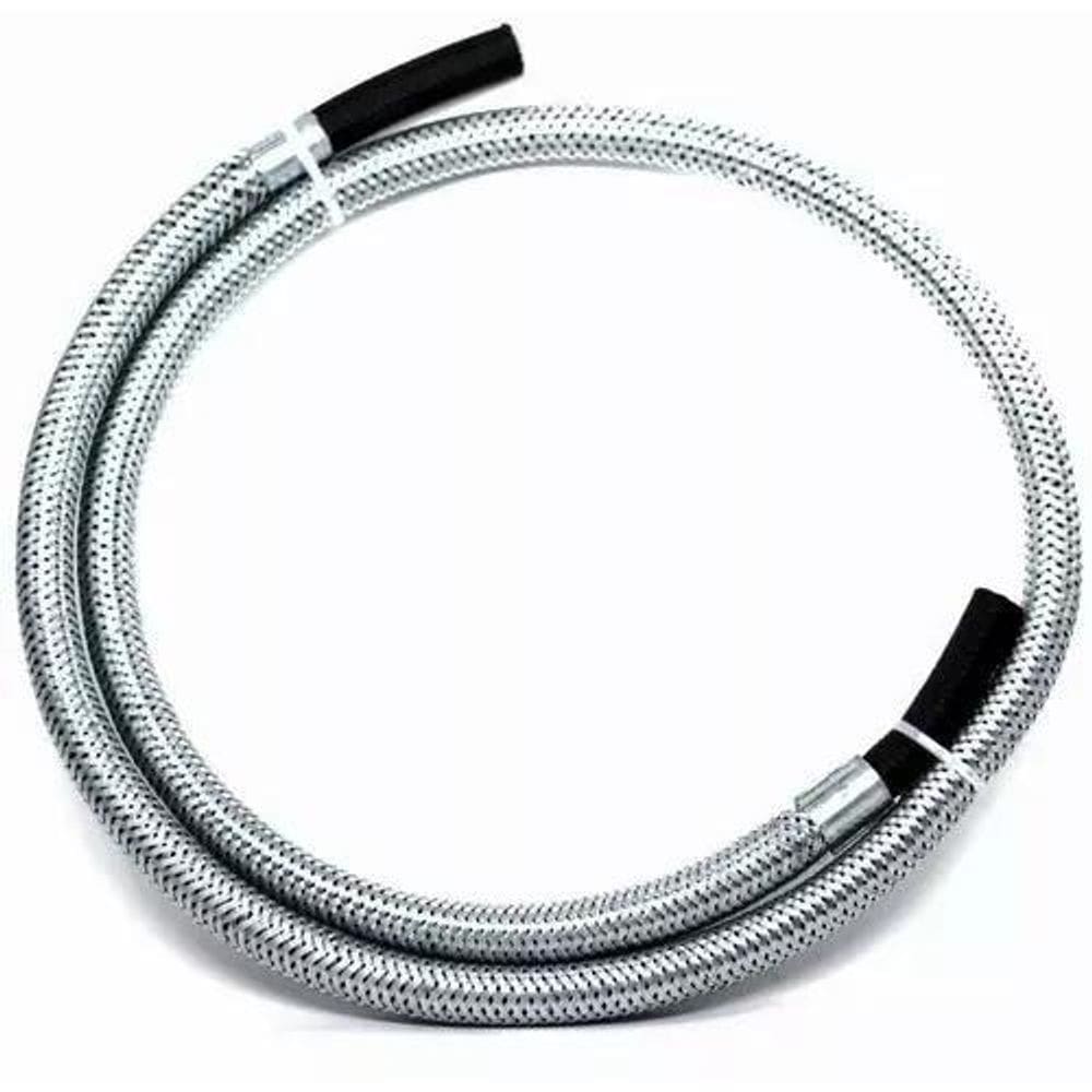 Mangueira flexível aço fogão/cooktop 2m +2 abraçadeiras