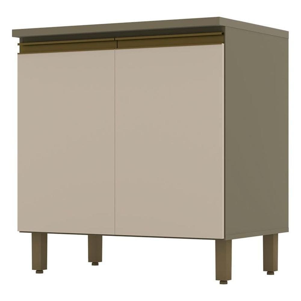 Balcão de Cozinha Connect 2 Portas 80 cm com Tampo Para Cooktop Duna Cristal – Henn