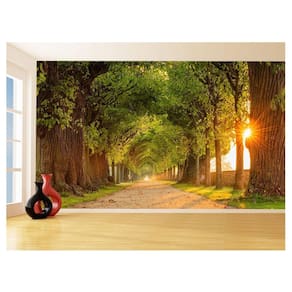 Papel De Parede 3D Estrada Caminho Paisagem 3,5M Nes114