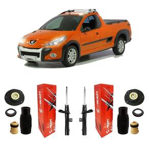 Par amortecedor kit suspensão dianteira hoggar 2010 à 2014