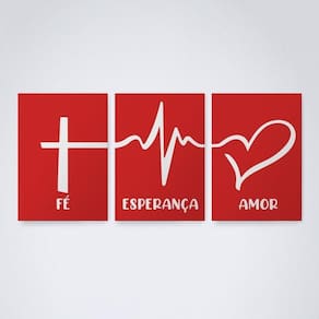 Quadro decorativo amor & gratidão 30x20cm - elegante