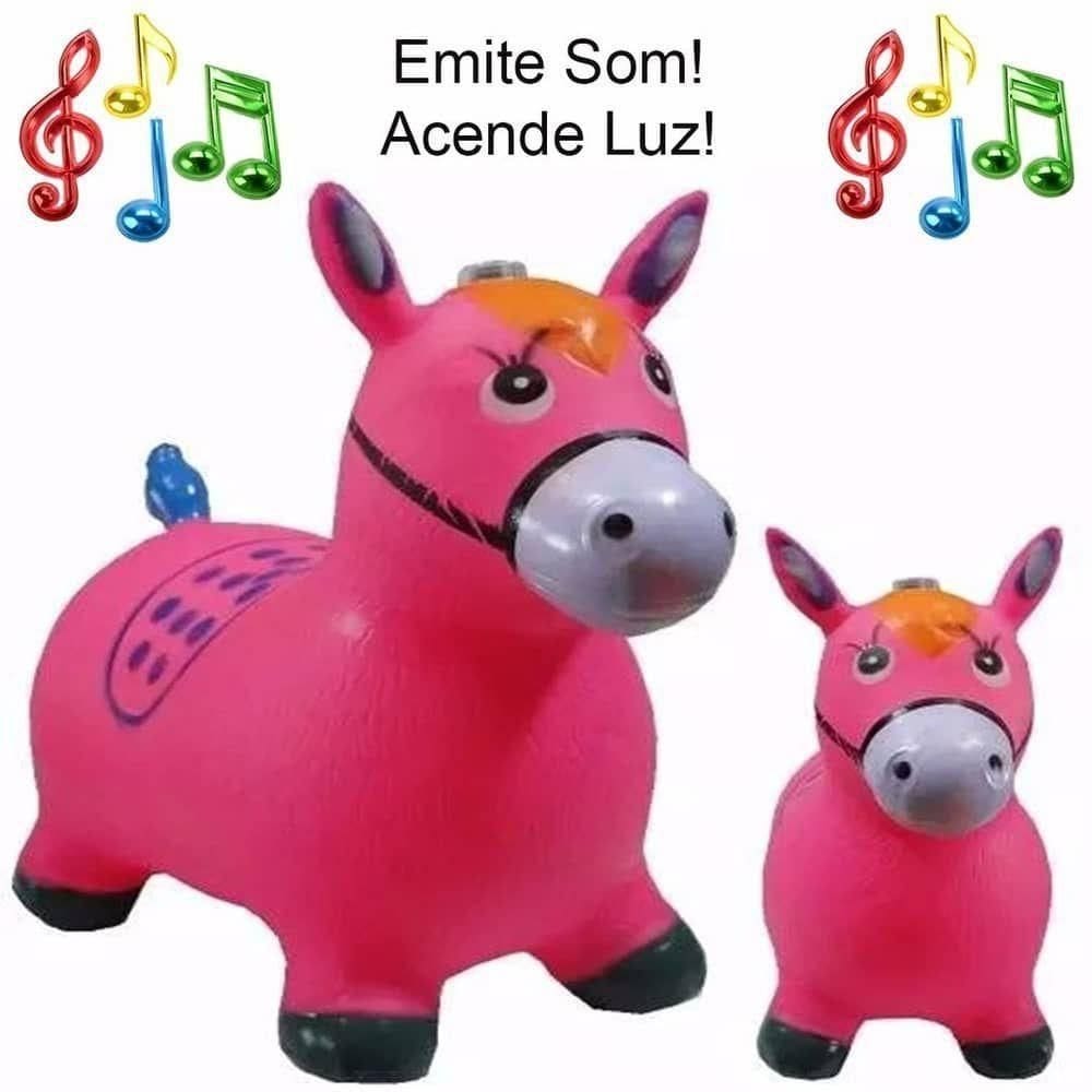 Cavalinho upa upa pula pula musical som de cavalo cor rosa