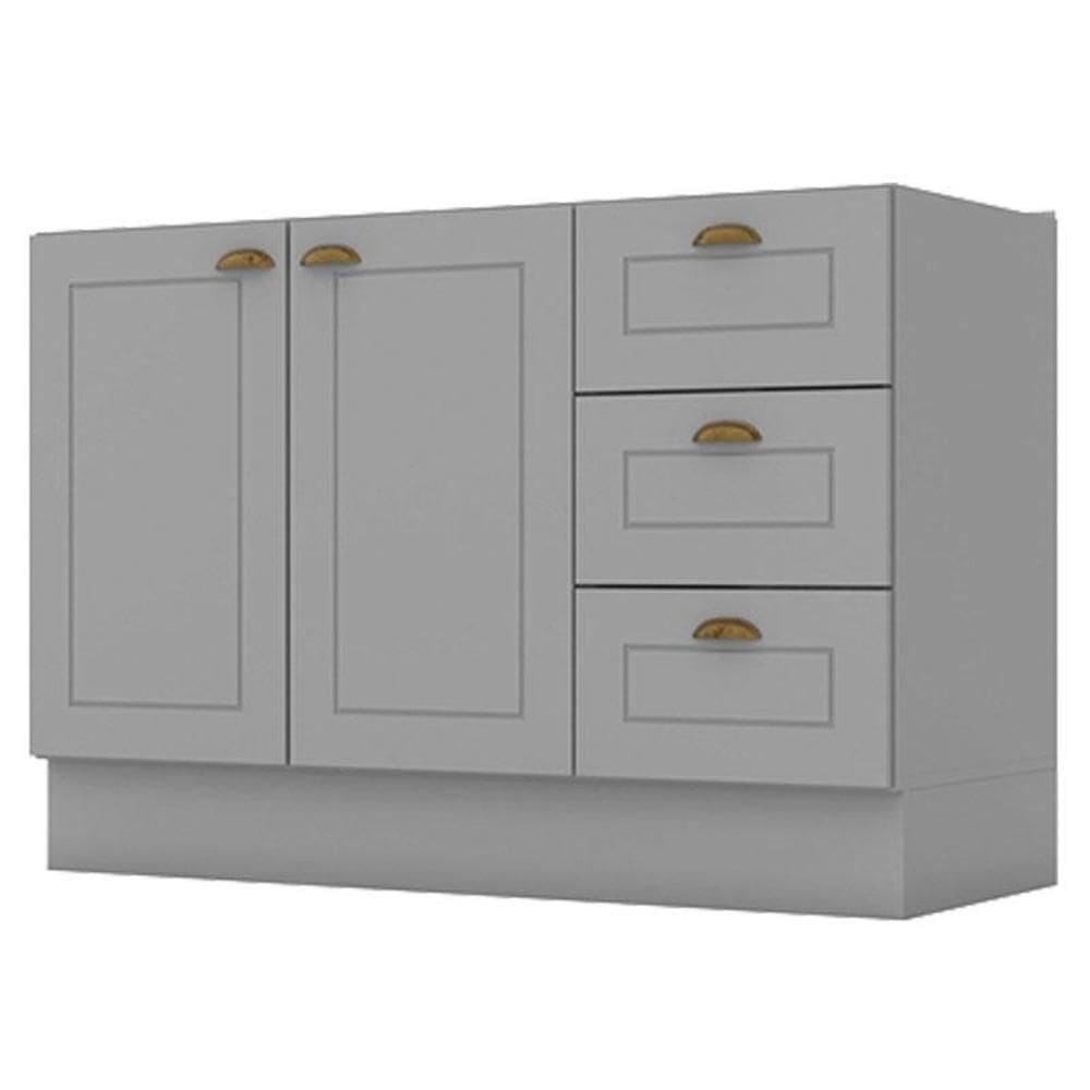 Balcão de Pia 120 cm Americana Cinza – Henn