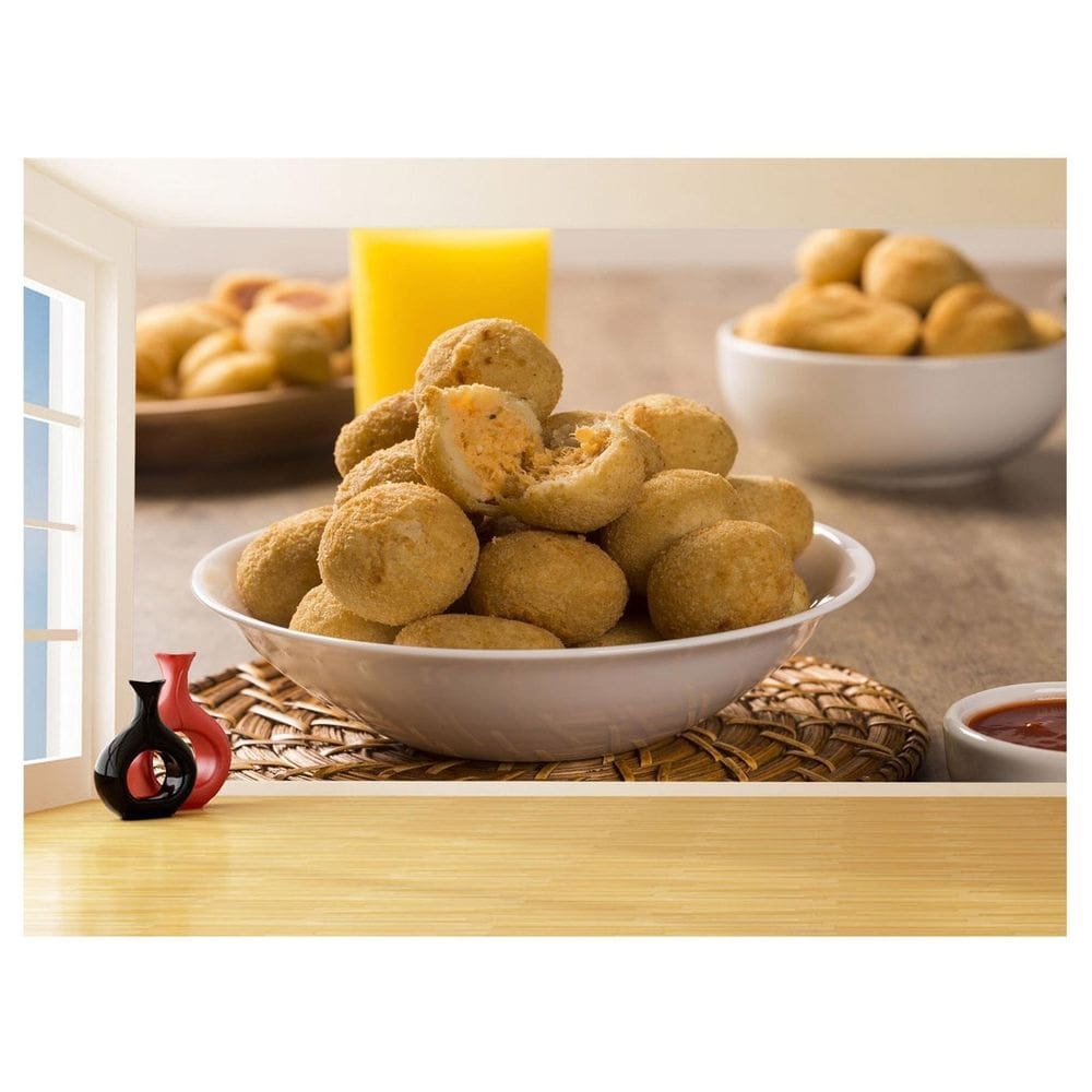 Papel De Parede Alimentos Salgados Coxinha Bar 3,5M Al500