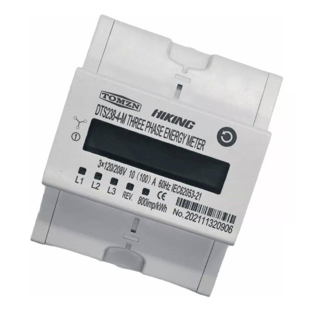 Medidor energia ac dds238-4 3fases 110v 100a 60hz tomzn