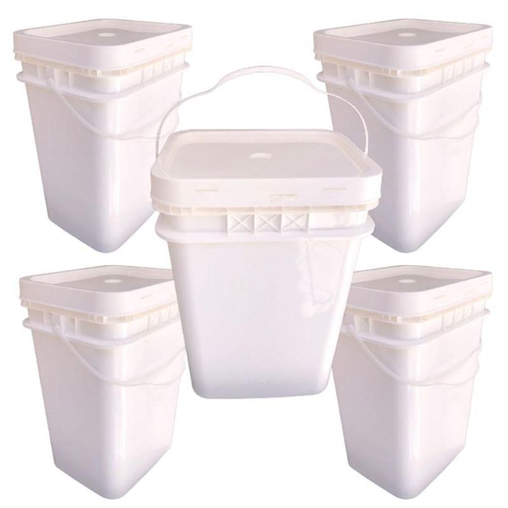 Balde retang 20l p prepr gesso 5 pçs