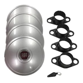 Calotas miollo fiat palio aro 14 2010/2017 tradicional prata