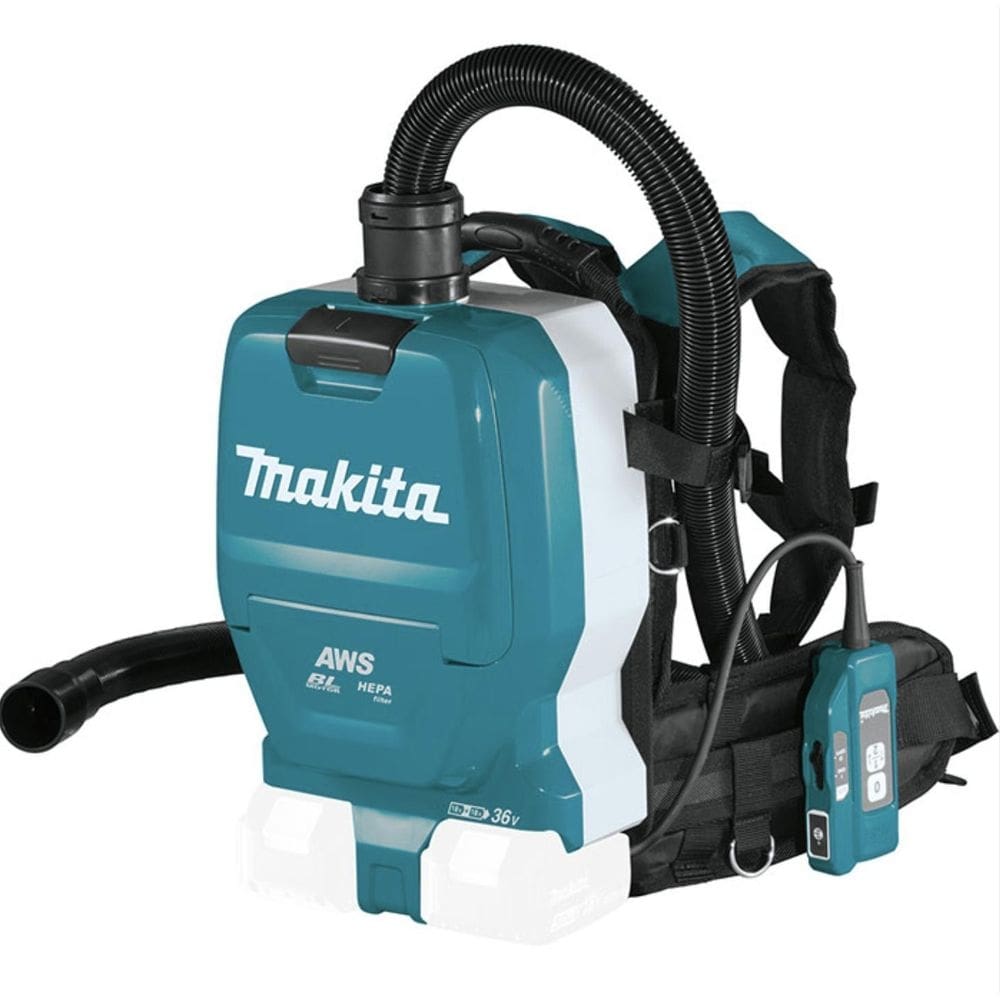 Aspirador de pó costal mochila makita dvc265zx 18v+18v