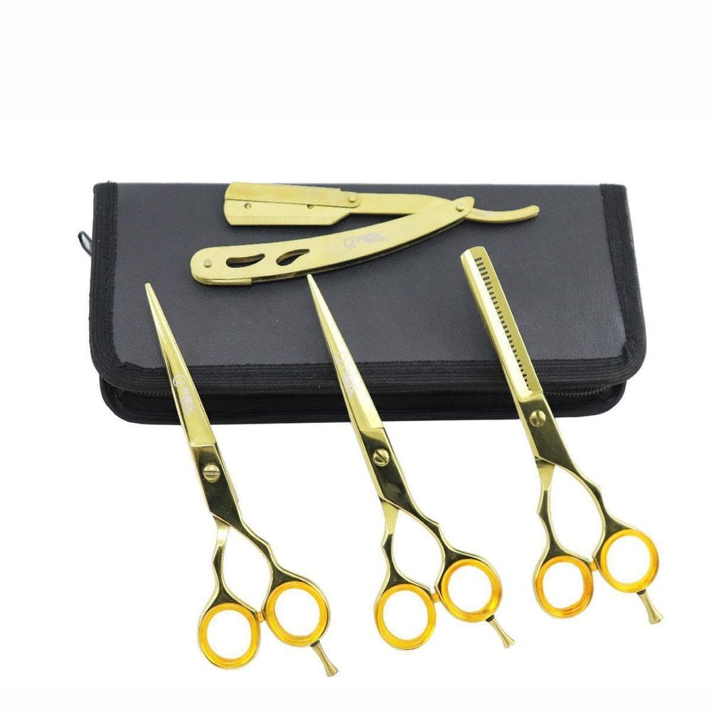 Kit tesouras profissional 6.0 gold