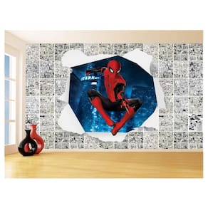 Papel De Parede 3D Heróis Página Quadrinhos Hq 3,5M Nhma172