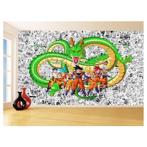 Papel De Parede Dragon Ball Goku Vegeta Anime 3,5M Dbz135
