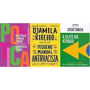 Kit 3 livro política é para todos + manual antirracista + 1
