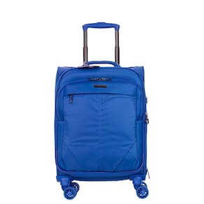 Mala de viagem bordo com rodas 360º soft - azul