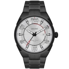 Relógio analógico masculino branco calendário 50m - 44mm