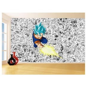 Papel De Parede Dragon Ball Goku Vegetto Anime 3,5M Dbz609