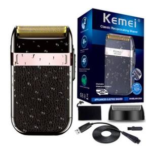 Kit barbeador elétrico kemei km2024 + acessórios