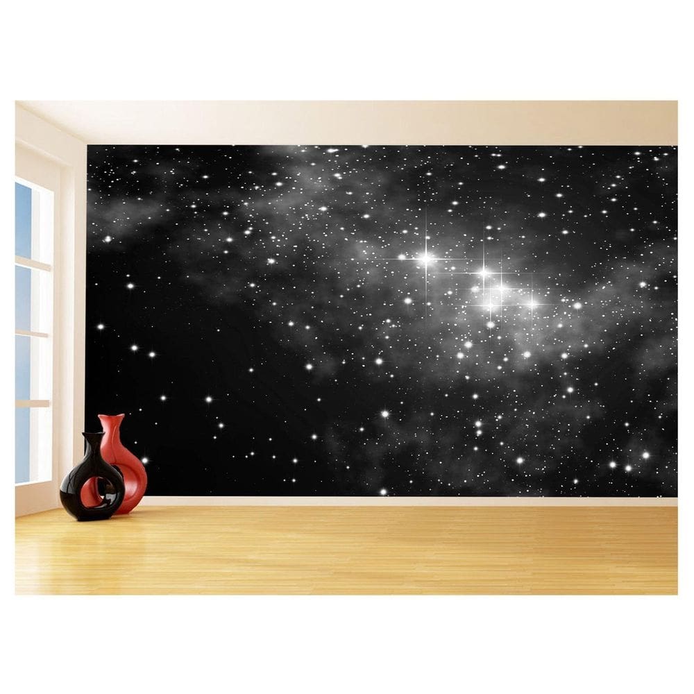 Papel De Parede 3D Espaço Estrelas Galáxia 3,5M Nsp114