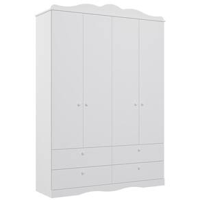 Guarda Roupa Infantil Encanto 4 Portas e 4 Gavetas - Permóbili Baby