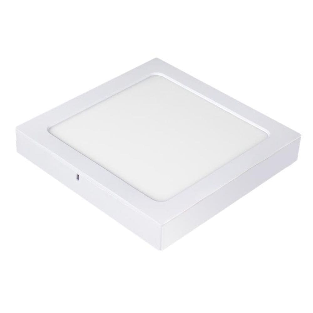 Painel plafon led embutir sobrepor quadrado 298mm 20w branco