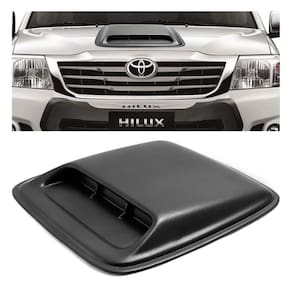Scoop preto entrada ar capô universal toyota hilux 2009 2010