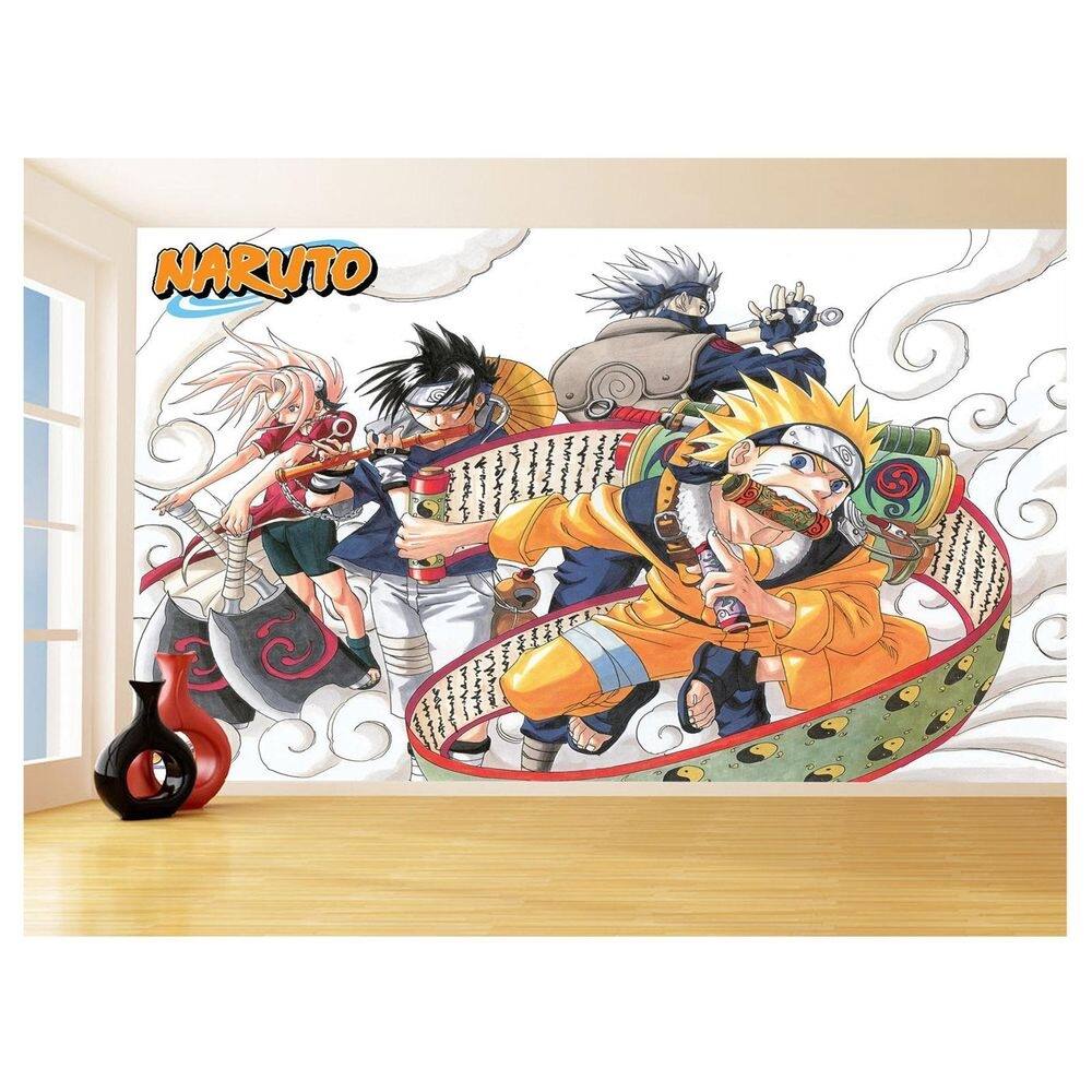 Papel De Parede Anime Naruto Mangá Desenho Art 3,5M Nrt28