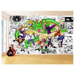 Papel De Parede Dragon Ball Goku Vegeta Anime 3,5M Dbz208