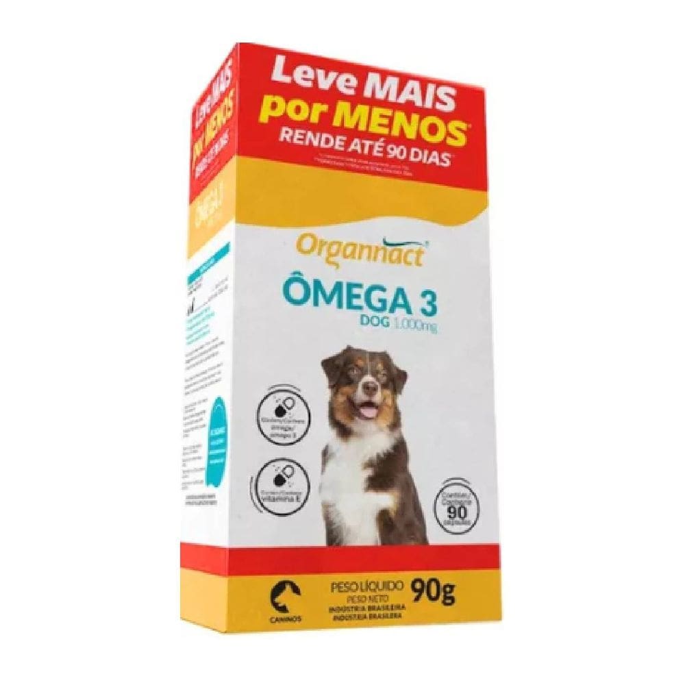 Ômega 3 Dog 1000mg 90 Cápsulas
