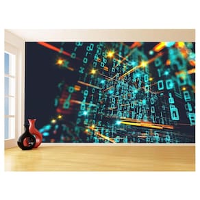 Papel De Parede 3D Tecnologia Computadores Bits 3,5M Tec19