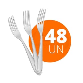 48 garfos de mesa luxo laguna em aço inox gitop - tramontina