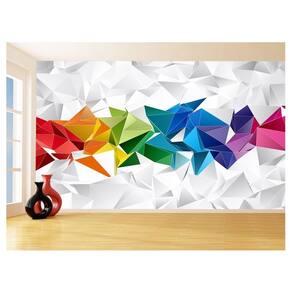 Papel De Parede 3D Geométrico Formas Linhas GMT111 1,75X2,0M