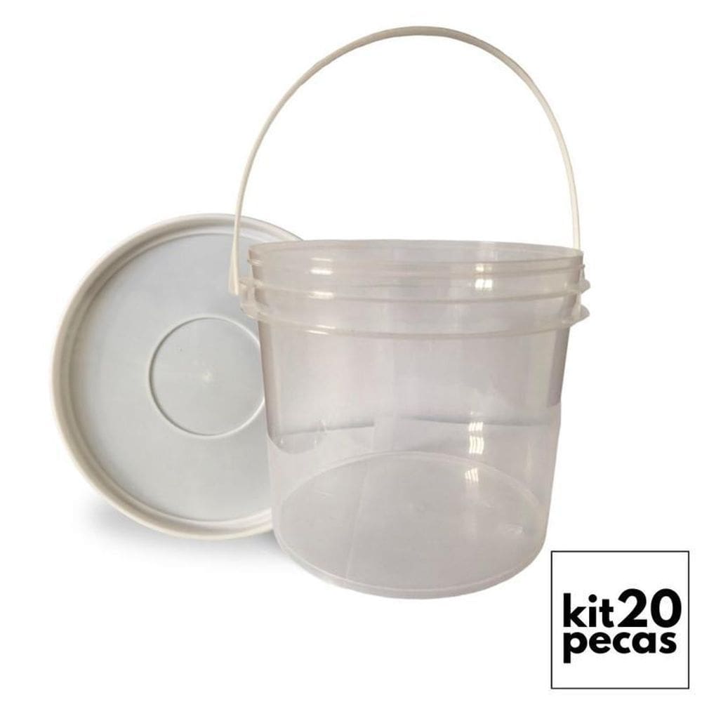 Baldes de plastico para freezer 20 pçs
