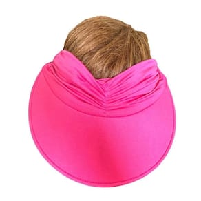 Viseira Com Proteção Solar Uv 50+ Modelo Turbante Rosa
