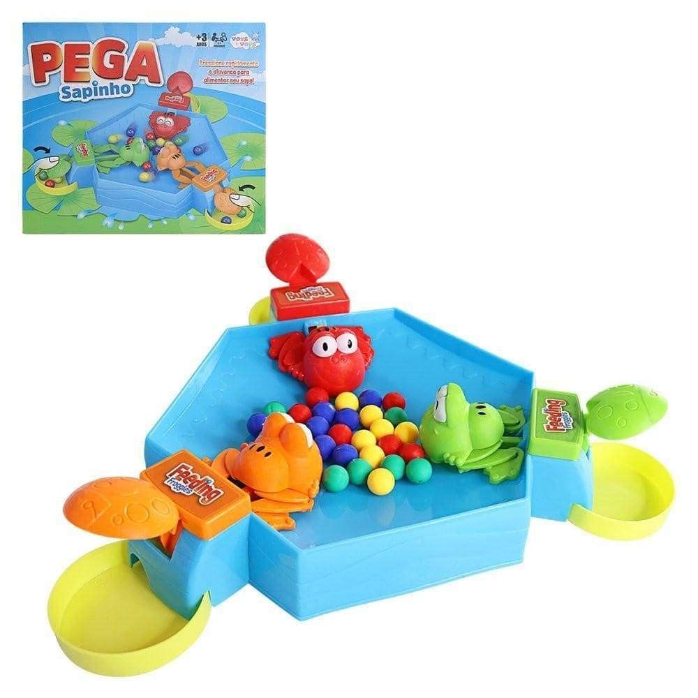 Jogo Sapinho Pega Papa Bolinhas Comilões 2 Ou 3 Jogadores