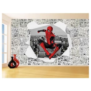 Papel De Parede 3D Heróis Página Quadrinhos Hq 3,5M Nhma249