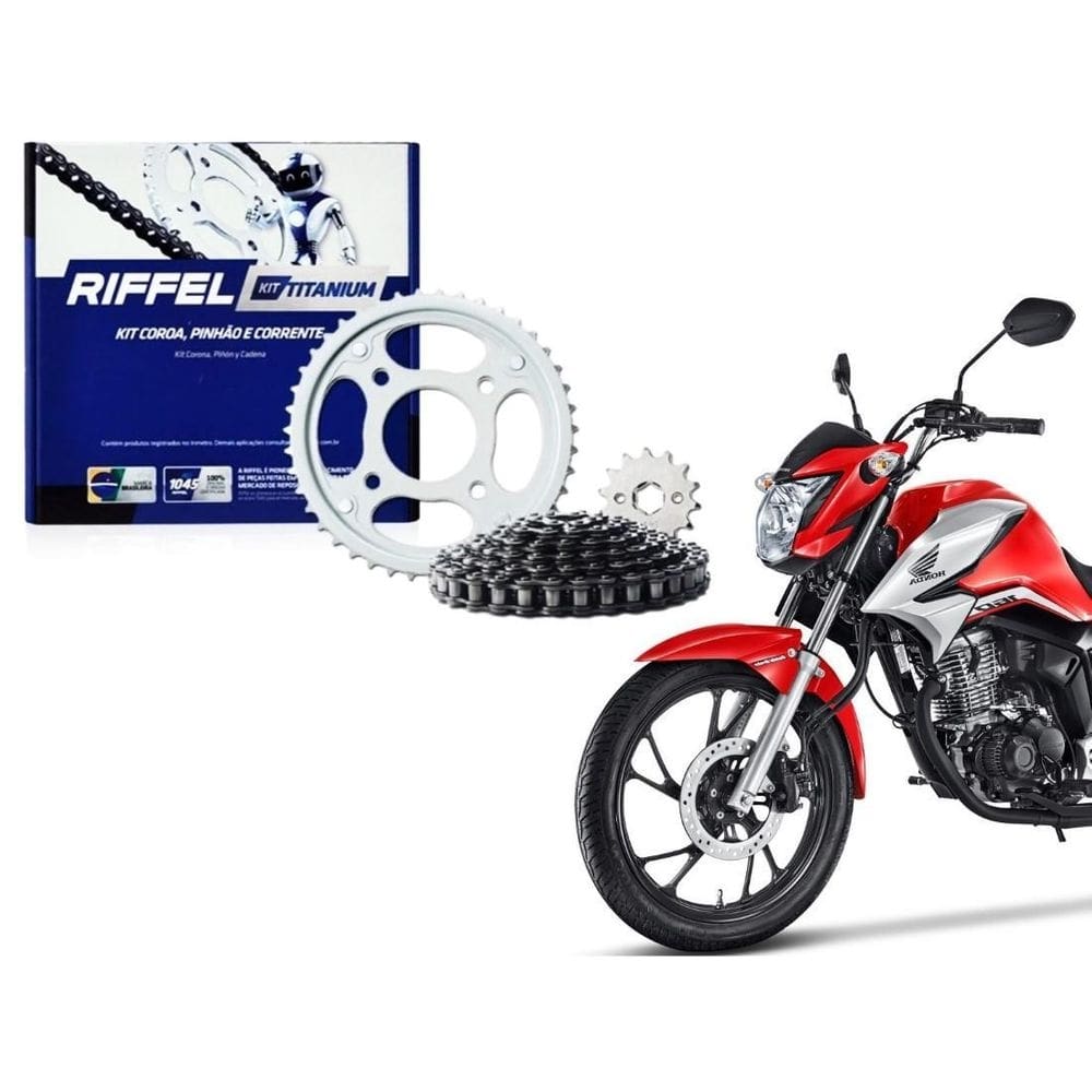 Kit relação transmissão riffel cg titan fan cargo start 160